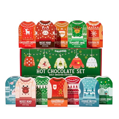 Thoughtfully, Holiday Hot Chocolate Mix Gift Set, Ugly Sweater Co...