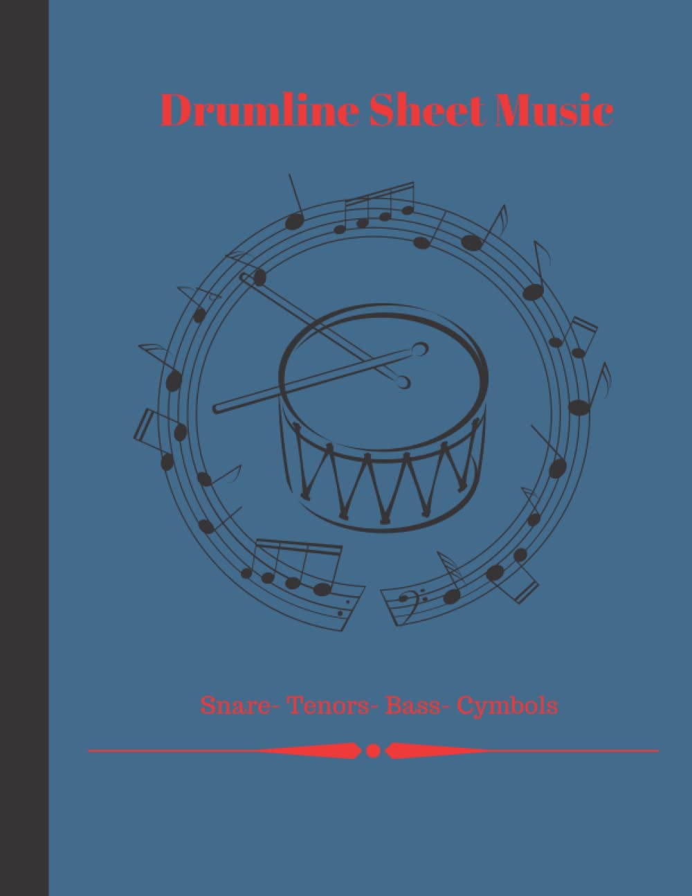 Drumline Blank Music Sheet Book