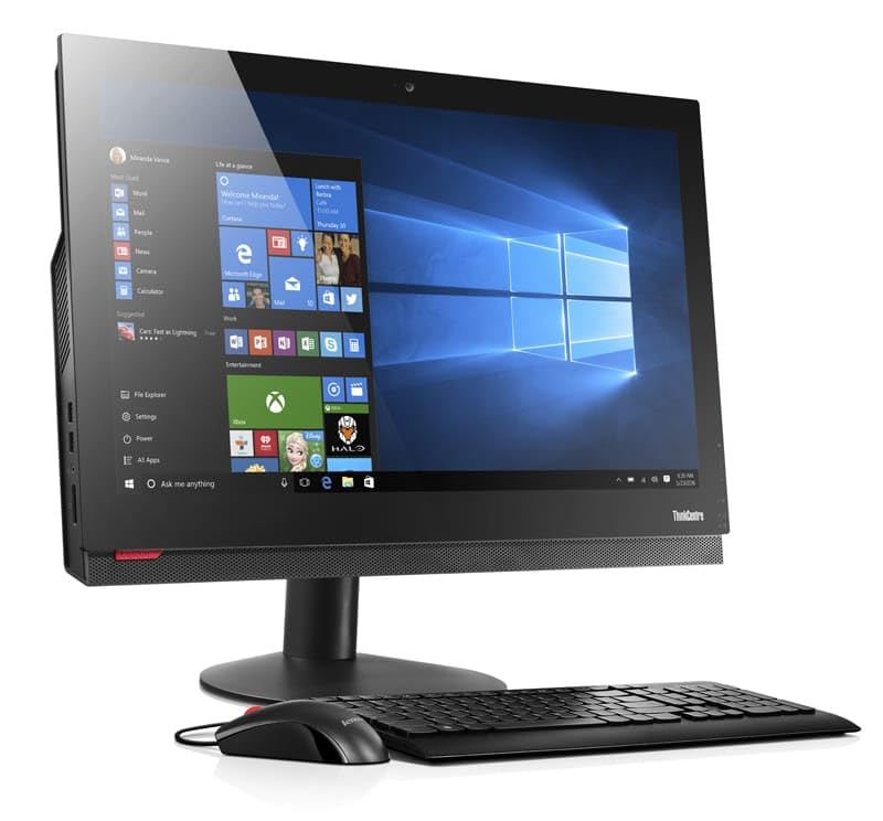 Lenovo ThinkCentre M820z - Ordenador de sobremesa todo en uno, 21,5 pulgadas FHD, Intel Core i5-8400, 8 GB de RAM, 256 GB SSD, WiFi, Bluetooth, teclado QWERTY de EE. UU., Windows 11 Pro