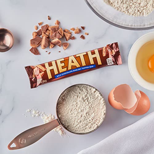 Heath Milk Chocolate English Toffee Full Size, Bulk Candy Bars, 1.4 Oz (18 Count) #TOP3