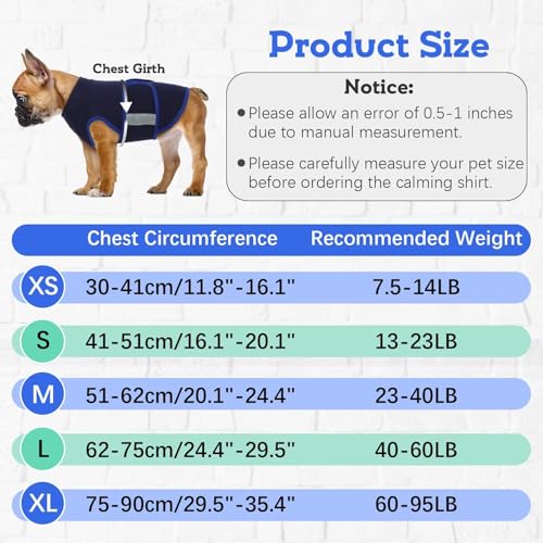 Image of MIGOHI Dog Anxiety Relief Coat,Comfort Anxiety Vest for Dogs,Adjustable Dog Anxiety Calming Wrap for Fireworks,Travel,Separation,Anxiety Jacket for Medium Dogs,M,Green