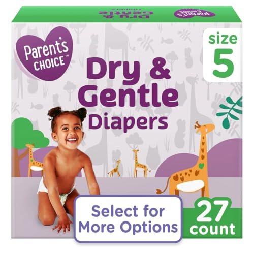 Parent's ~Choice Dry & Gentle Diapers ~ Size (5, 27, Count)
