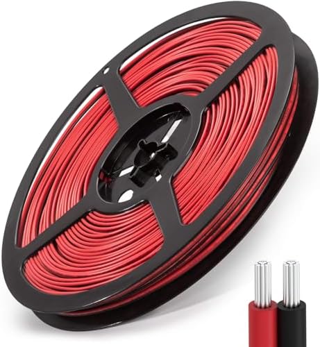 JACKYLED JACKY LED 20M 65. 6Ft 22awg Extension Cable Wire Cord for Led Strips Single Colour 3528 5050