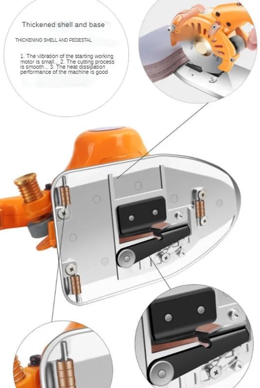 Industrial Cutting Machine Fabric Leather Carpet Fabric Cardboard Cutting Machine Electric Scissors Direct Drive Electric Circul(125MM)
