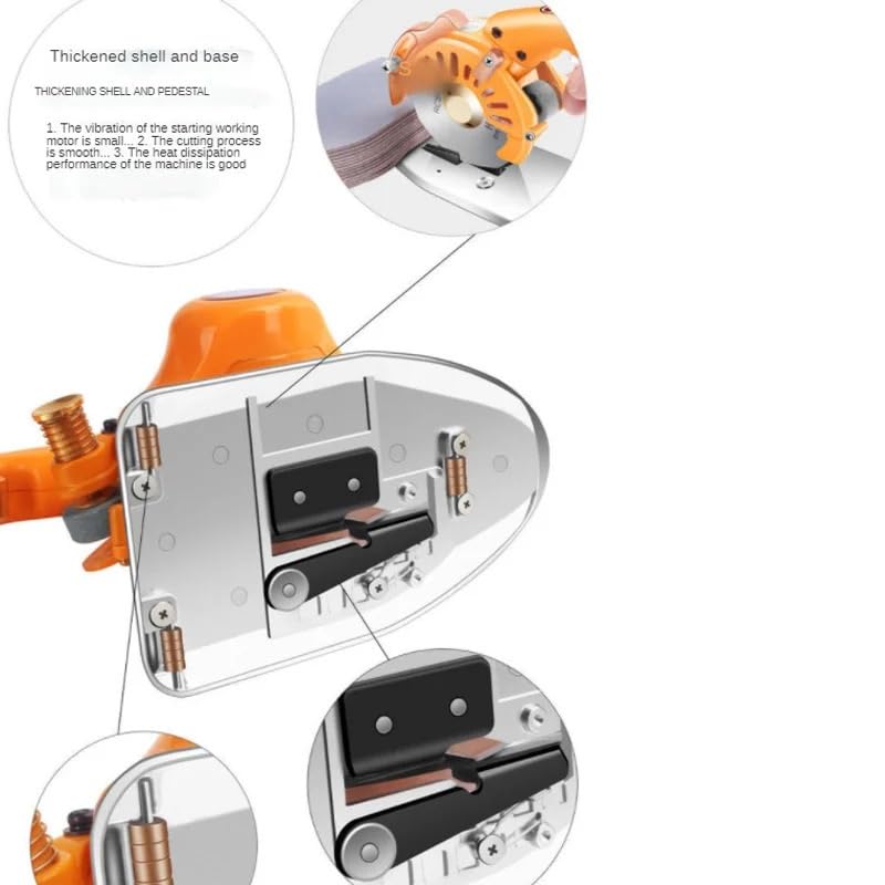 Máquina de corte industrial Tela Cuero Alfombra cartón Tijeras eléctricas Circul eléctrico accionamiento directo,Alta Eficiencia(110MM)