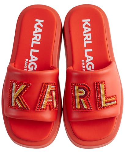 Image of KARL LAGERFELD Women's Opal Embellished Platform Sandal