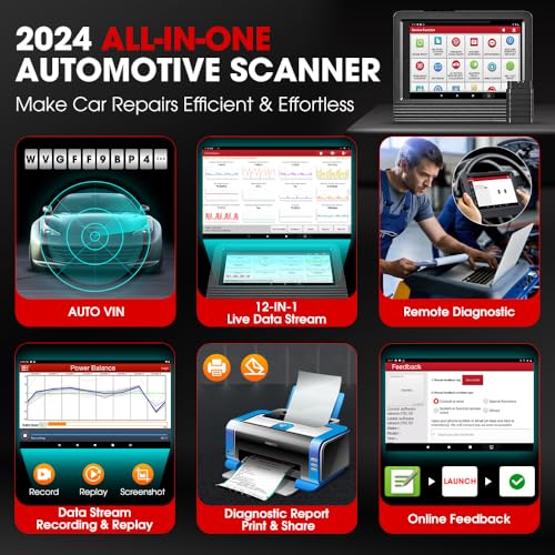2024 Elite LAUNCH X431 V PRO 4.0 Bluetooth Bidirectional Scan Tool with All Connectors, Same as X431 Pro3S+, ECU Coding, 37+ Service, Full System Diagnostic, FCA AutoAuth, V.AG Guide, 2-Year Update