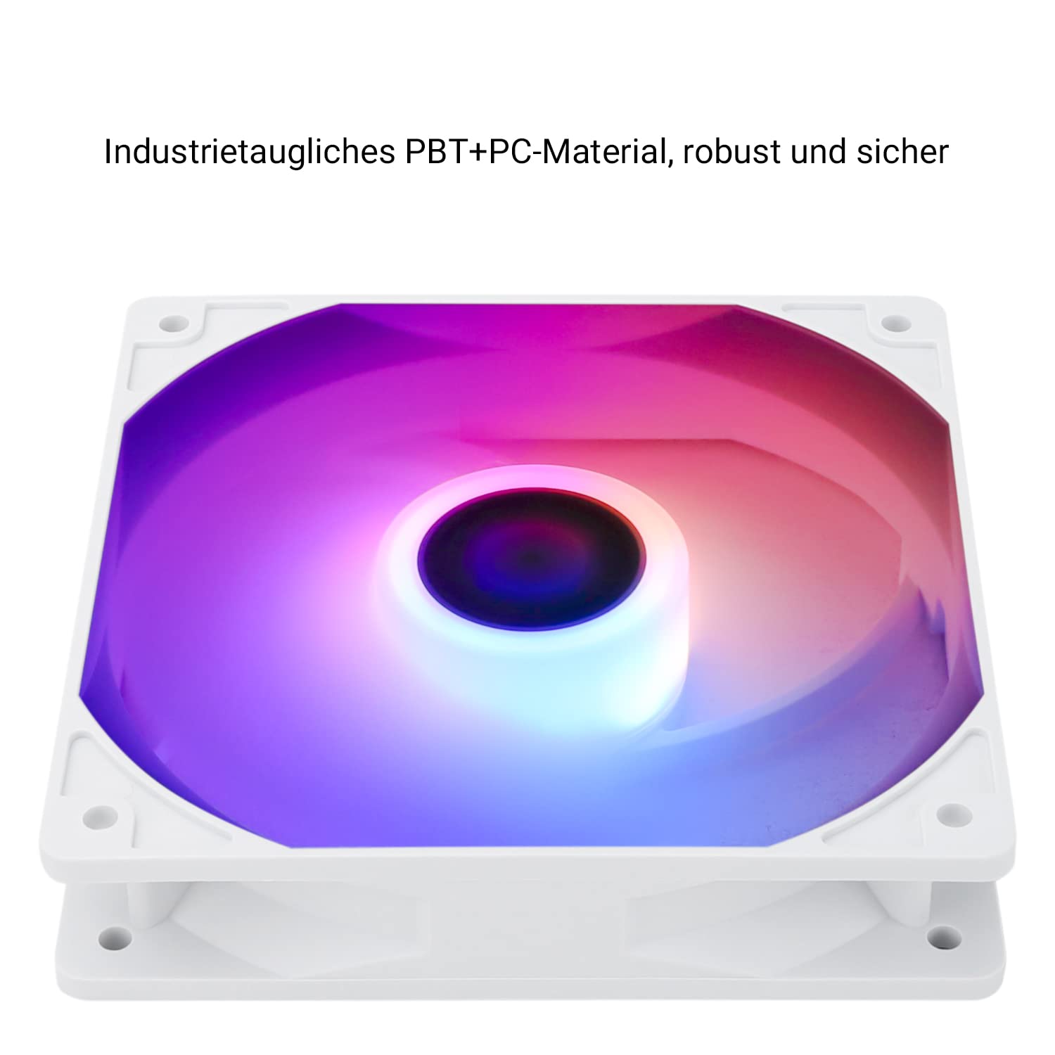 Thermalright TL-C12CW-S Ventola CPU 120mm bianca ARGB, ventola per computer silenziosa a 4 pin PWM con cuscinetto S-FDB incluso, ventola di raffreddamento fino a 1500RPM (3 quantità)