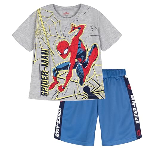 Image of Marvel T-Shirt and Mesh Shorts Outfit Set Toddler to Big Kid Sizes (2T - 14-16)