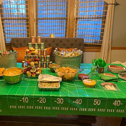 Esjay Football Tablecloth,2 Pack Table Cover(54”x72”) for Football Decorations Party Supplies - Image 7