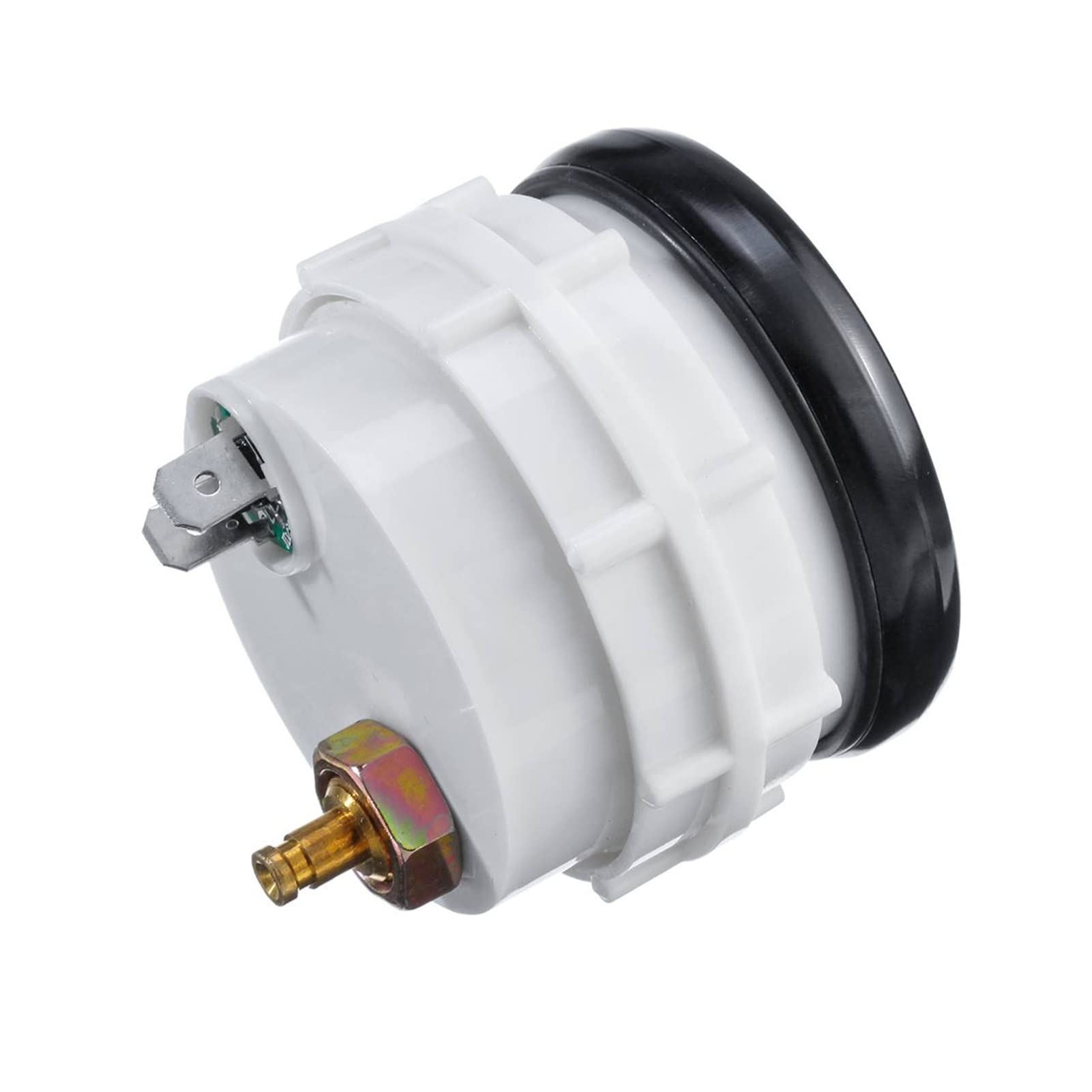 Meccanico Turbo Boost Manometro -1 ~ +2 Bar 2 "52mm Bianco PORTATO Display Black Bezel 12V Universal Boost Puntainter Meter Misuratore di Spinta
