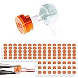 【Fácil de usar】No requiere soldadura: sin pelar, no requiere soldadura. Simplemente inserte los cables en las aberturas y presione el botón naranja hasta que el contacto esté completamente sentado. Estos conectores de cable fino permiten una conexión rápida, limpia y segura: ideal para aficionados al bricolaje, electricistas y técnicos de redes.