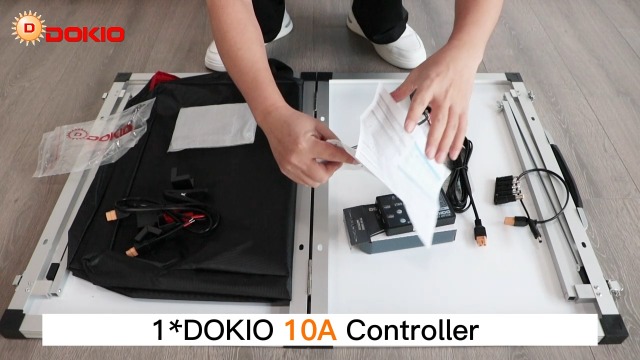 DOKIO 100W draagbare opvouwbare zonnelader Handig opklapbaar Outdoor
