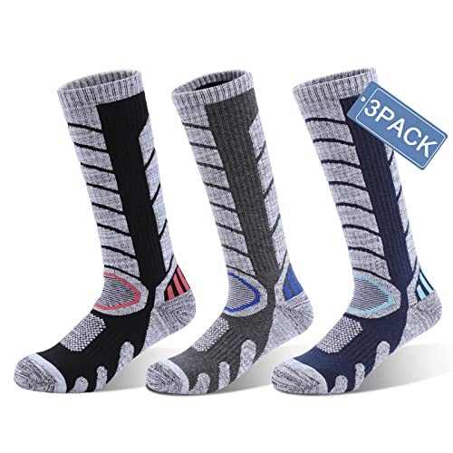 GUUMOR 2/4 Pairs Ski Socks Womens Mens Skiing Snowboarding Warm Winter Thermal Socks