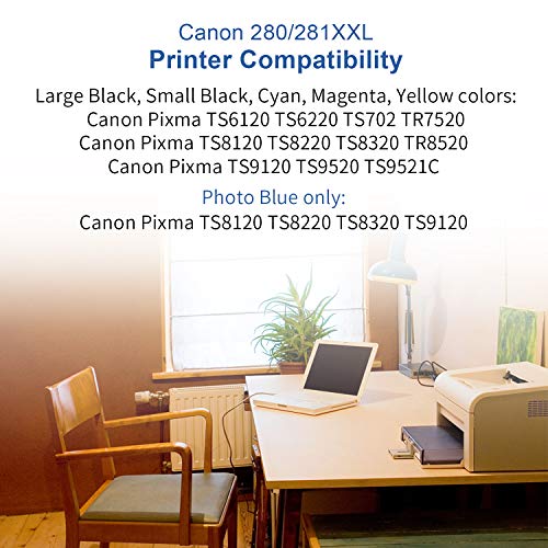 FASTINK-Compatible-Ink-Cartridge-Replacement-for-Canon-PGI-280XXL-CLI-281XXL-PGI280-XXL-CLI281XXL-Upgraded-Chip-High-Yield-with-Printer-PIXMA-TS6120-TS6220-TS702-TR7520-TS8120-TS8220