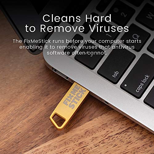 Image of FixMeStick PRO Virus Removal for Business - Unlimited Use on Unlimited Laptops and Desktops (PCs and Macs) for 1 Year - Works with Your Antivirus