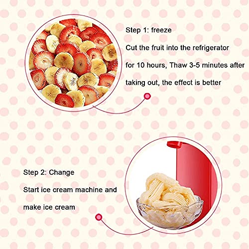 KUYT Softeismaschine, Dessert Ice Cream Maker Tragbar Automatische Speiseeisbereiter Mini Softeismaschine für Frozen… – Bild 5