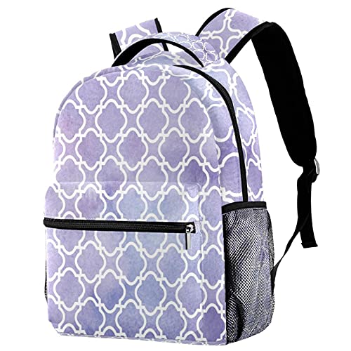 Sac à dos voyage fonctionnel motif violet aquarelle et porte-bouteille ergonomique mixte