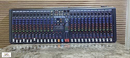 Image of kh Professional Channel Audio Mixer, 23 Mono & 1 Stereo Channel, Mixing Console and Two Aux Paths w /USB Audio Interface, BT Function, 16 DSP Effects, 7-Band EQ, For Studio, Stage (24 Channel)