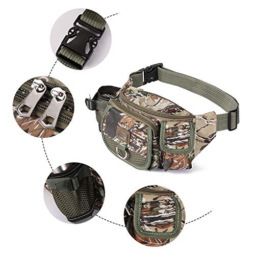 Pacote de cintura, Andoer Sacos de pesca multifuncionais bolsa de pano oxford ao ar livre para a cin