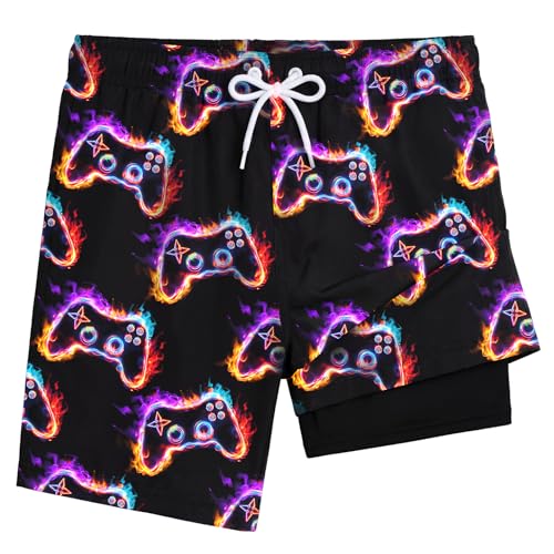 MaciRept Swim Trunks Boys 14-16 Boy Swim Shorts Boys Swim Trunks Size 14-16 Youth Bathing Suit Teen Swimsuit Boxer Brief Swim Suit Board Shorts Swimwear Youth Big Boy Swimming Trunk Size 14