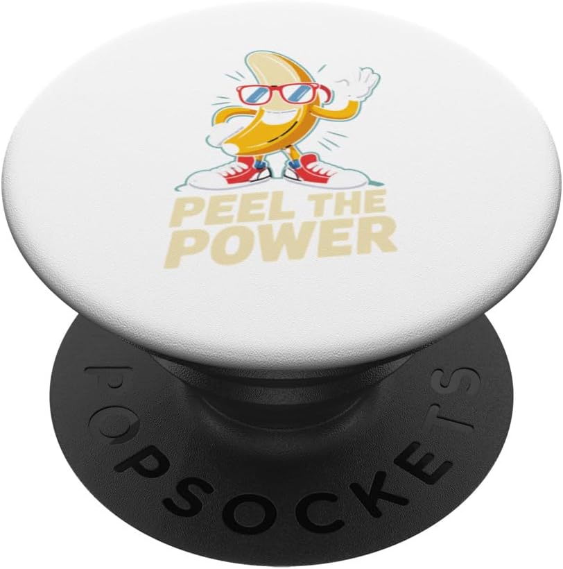 Funny Retro Banana Pun Novelty PopSockets Adhesive PopGrip