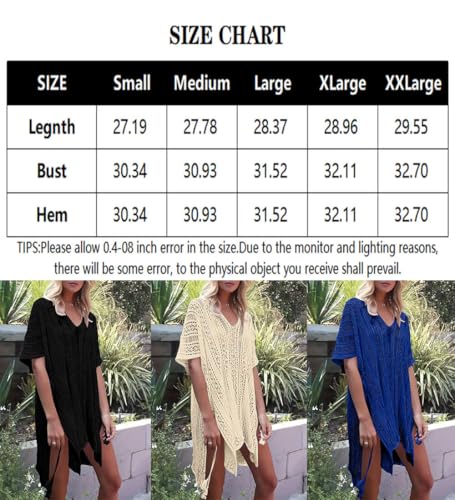 Women’s Bathing Suit Cover Up for Beach Pool Swimwear Crochet Dress4