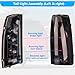 Tail lights Replacement for 1988-1999 Chevy C/K 1500/2500/3500 Suburban Tahoe GMC C/K 1500/2500/3500 Yukon Suburban Cadillac Escalade (Black Smoke)