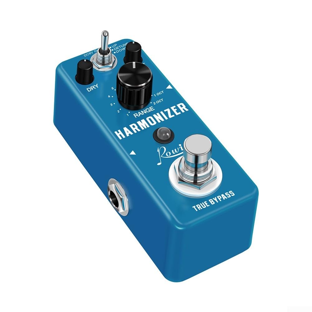 Zilimontt Pédale d'effets d'harmonie de guitare – Harmoniseur numérique pour mini taille, True Bypass