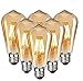 Produktbild Edison Vintage Glühbirne, Edison LED Lampe Warmweiß E27 6W Retro Glühbirne Vintage Antike Glühbirne Ideal für Nostalgie und Retro Beleuchtung im Familie Hotel Bar usw, 6 Stück