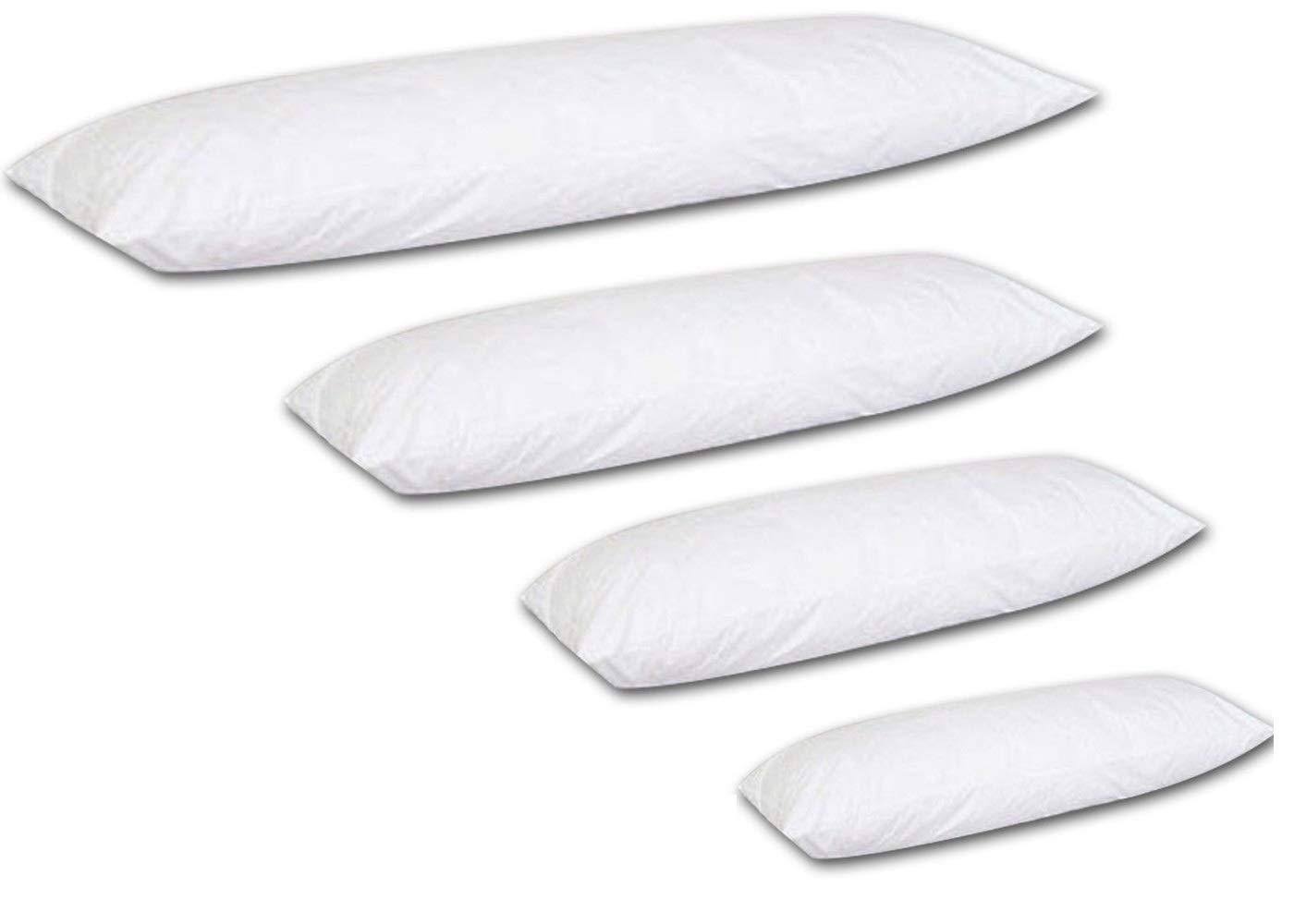 adsin Soft Hollowfiber Filled Bolster Pillow Orthopedic Long Pillow for Side Sleeper, Back, Neck, Full Body Maternity Support Pregnancy Pillow (Super King 6FT)