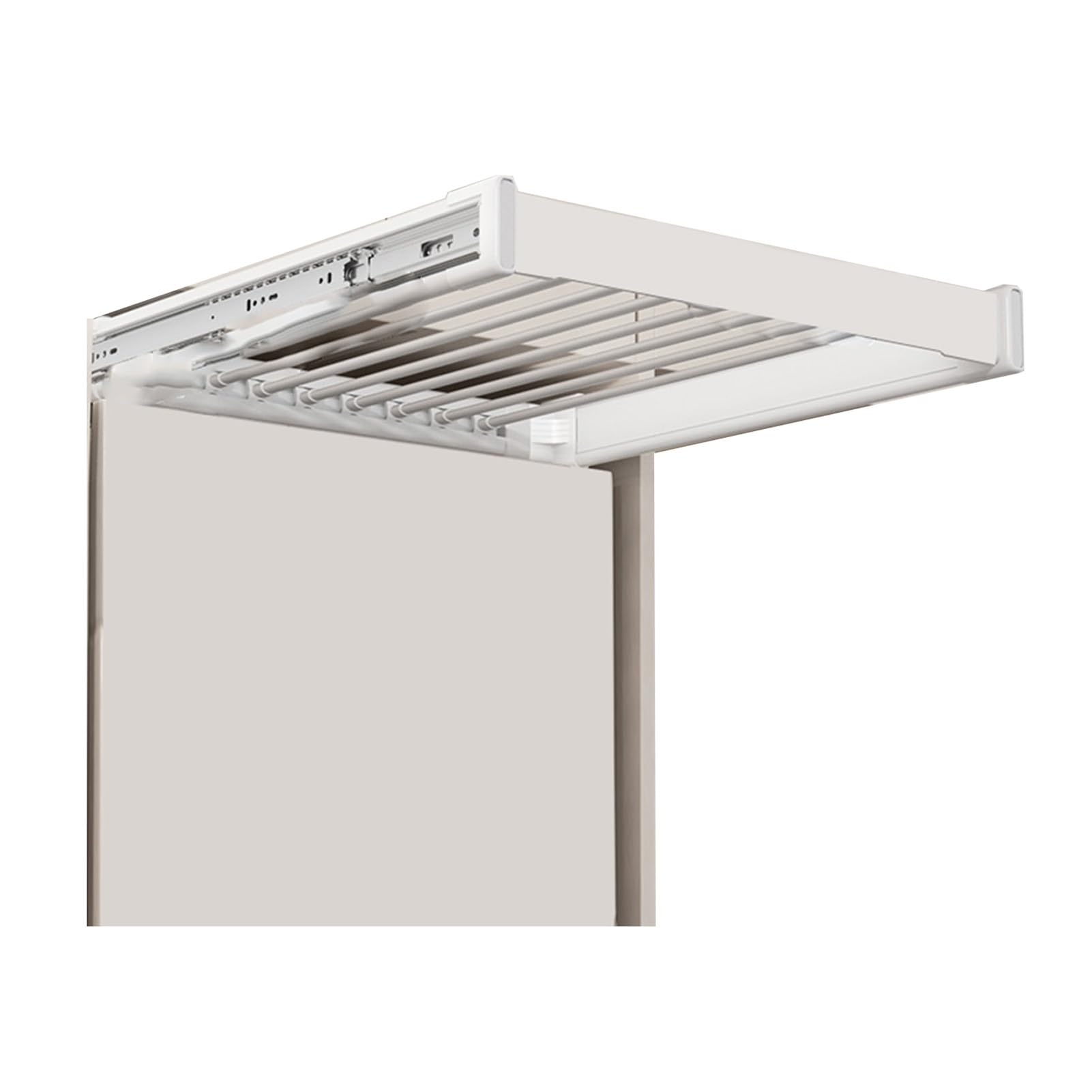 Tiroir coulissant pour pantalons séchoir blanc réglable 45x60-85cm