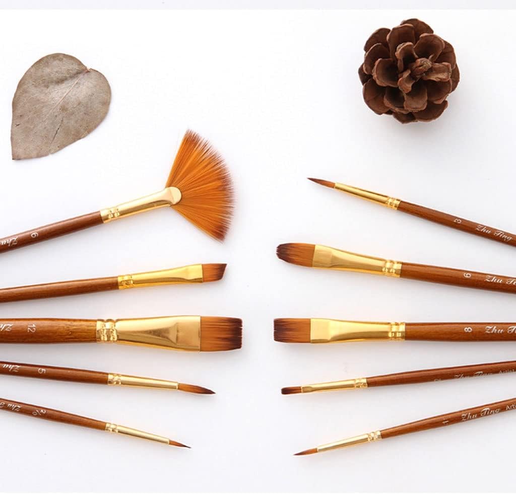 Copper Tube Watercolor Pen Painting Combination 12 Kinds of Mixed with Fan-Shaped Hook Line Art Supplies