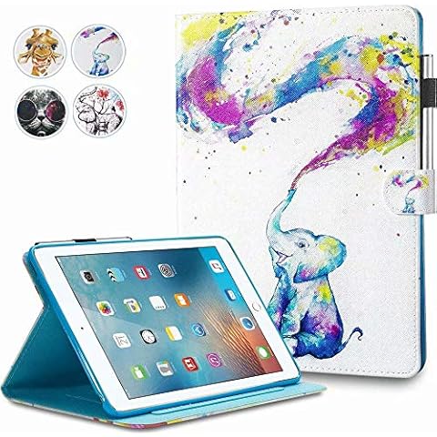 MOKASE Case for iPad 9th Generation 10.2 inch 2021, for iPad 8th 7th Generation 2020 2019 Case, Smart Sleep Wake Case with Stand Protective Cover for iPad 10.2 inch, Baby Elephant Cover