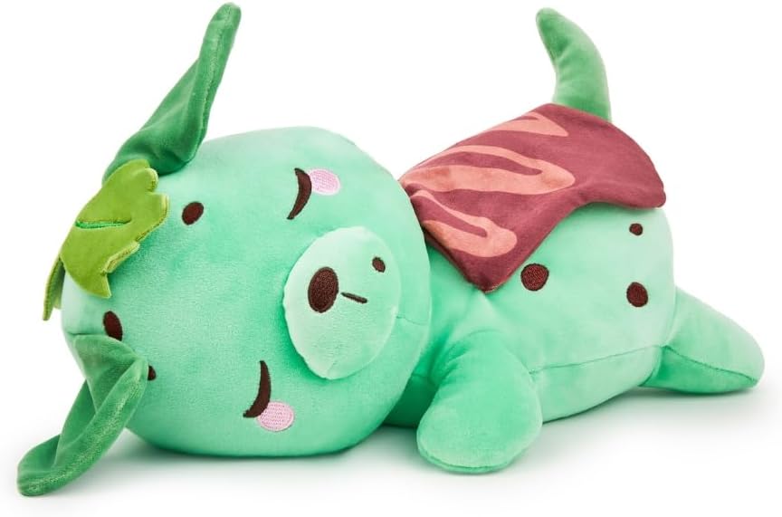 Cuddle Barn PlushGoals Weighted Plush | Food Coma - Puppermint Chocolate | Mint Green Puppy Plushie | Soft Kawaii Dessert Stuffed Animal | Weighs 2.5 Pounds | Great Toy for Sleep and Relaxation - 12"