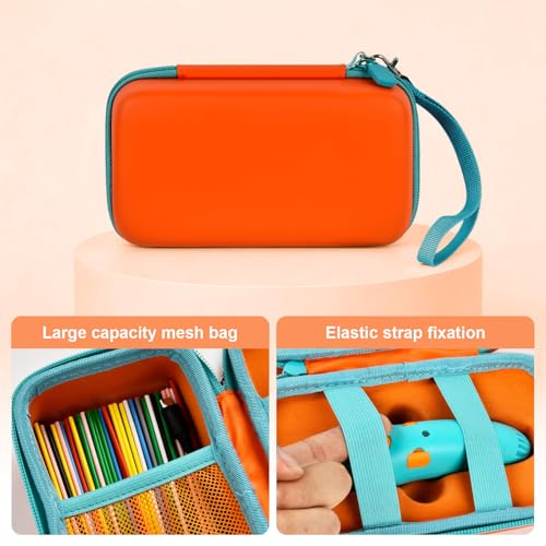 Image of ANKHOH 3D Pen for Kids Case, for 3Doodler Start+ Essentials, Orange