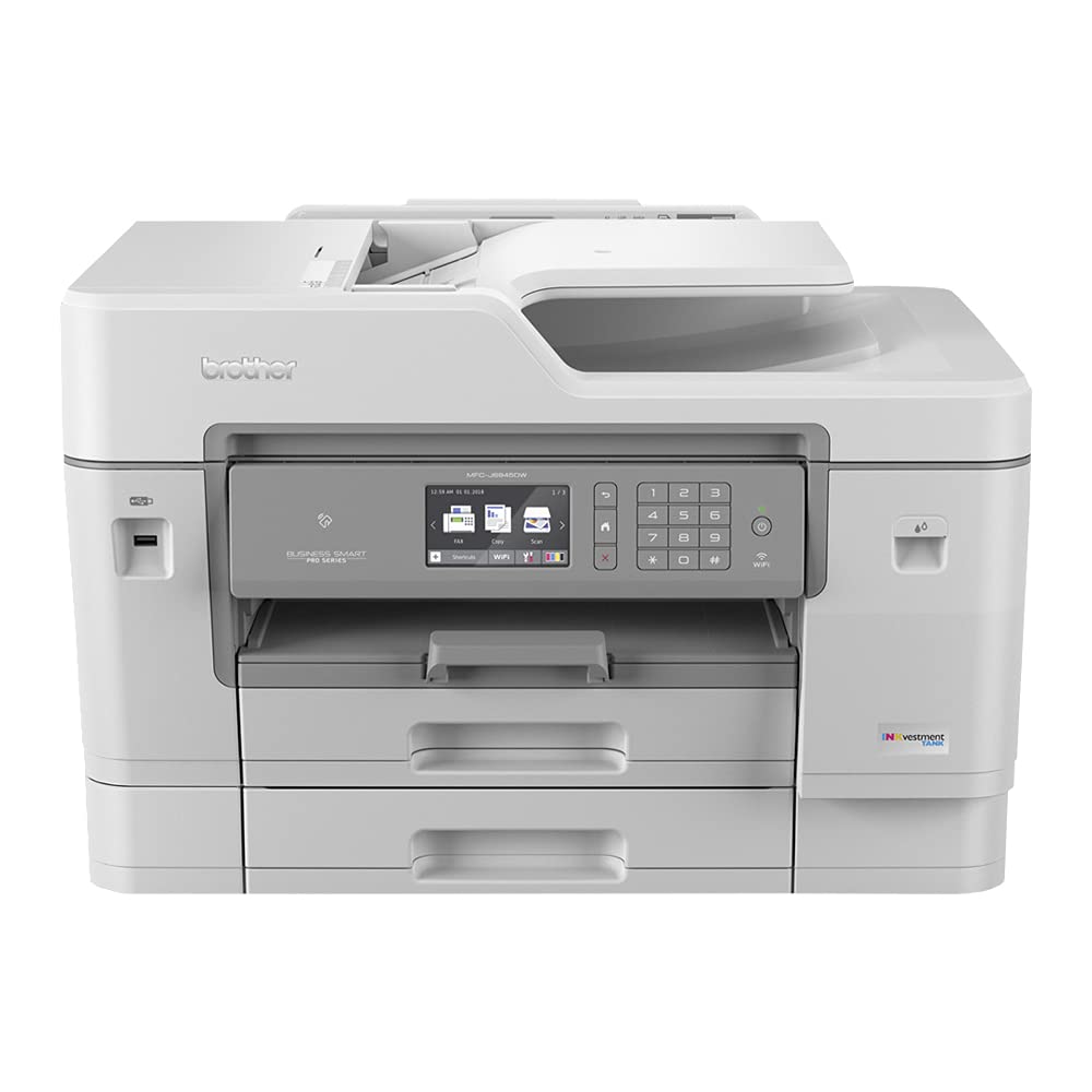 Brother, MFCJ6945DW, INKvestmenttank Color Inkjet All-in-One Printer with Wireless, Duplex Printing and Up to 1-Year of Ink in-Box, Amazon Dash Replenishment Ready