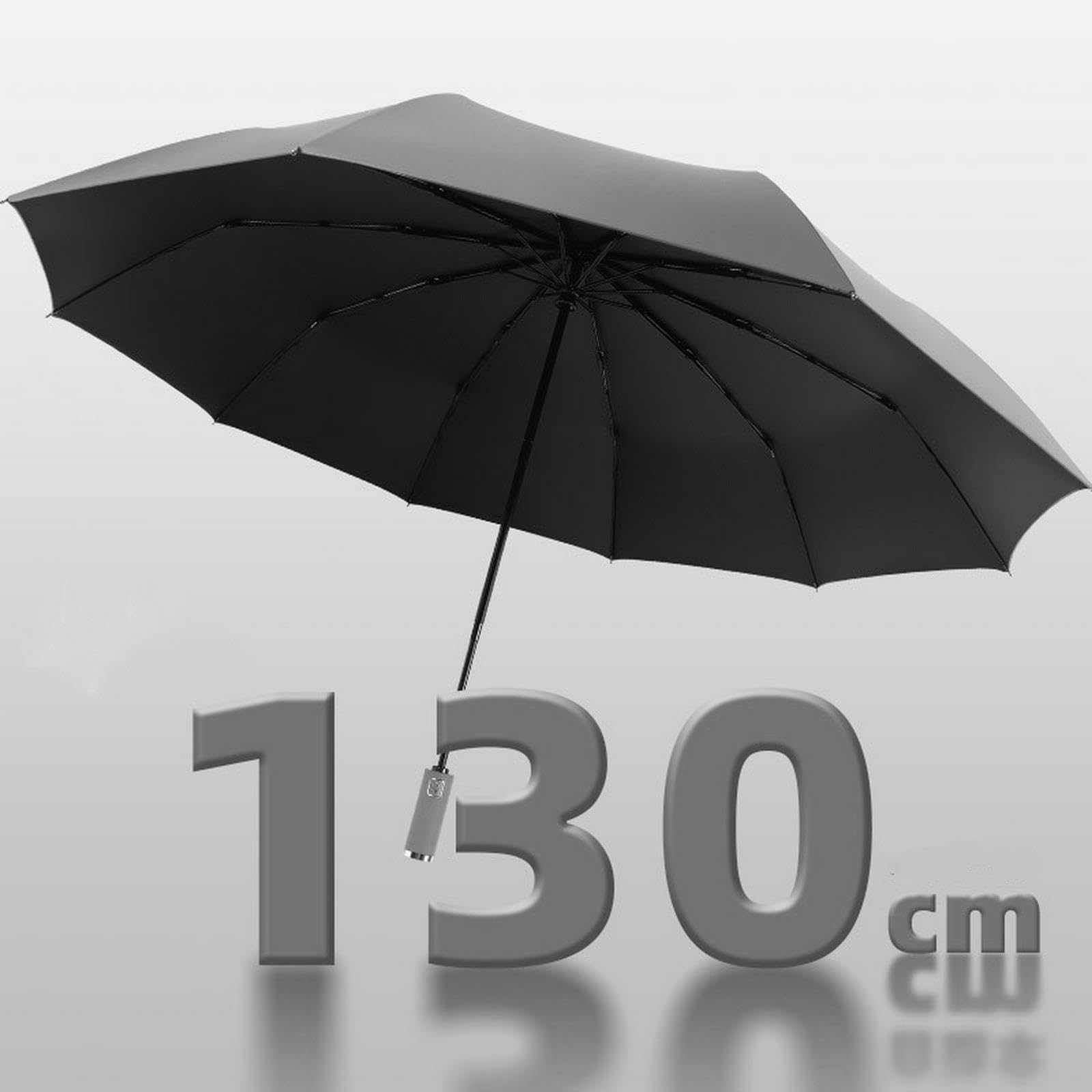 NOGRAX Ombrello Ombrello Da 2-3 Uomini Per Resistenza Al Vento Grande Formato 130Cm Diametro Ombrello Solare Pieghevole Full-Automatic Ombrello