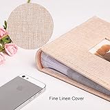 Vienrose Photo Albums 6x4 (15x10 cm) 200 Pockets Linen Cover with Memo Spaces Photobook Large Capacity Pictures Album Memory Book for Wedding, Family, Baby, Holidays, Special Occasions, Khaki - Image 6