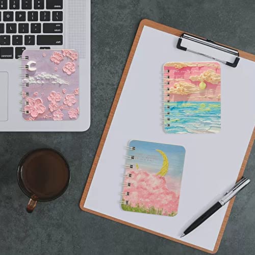 12 Pcs Cute Notes Mini Notebook, A7 Diary Writing Subject Memo Book Planner With Lined Paper For Travelers, Class And Office, Floral Patterns Portable Pocket Journal Steno Memo Notebook, 12 Patterns #TOP6