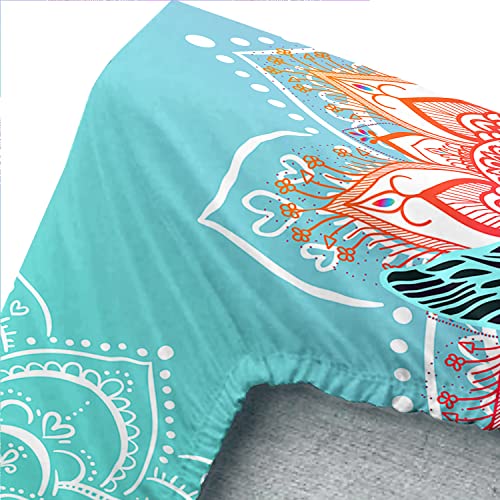 Drap-housse tortue de mer parure de lit plage pour lit simple ado