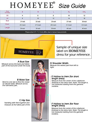 Homeyee EA079BASS Women'S Sleeveless Cocktail A-Line Embroidery Casual Party Summer Wedding Guest Dress A079 thumb #5