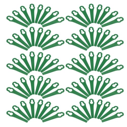 MISEO Cuchillas de plástico for cortacésped de 100 Uds. for KULLER for Bosch ForOZITO, Cuchillas de Corte for cortacésped, reemplazo de Suministros de jardín for el hogar (Color : Green)