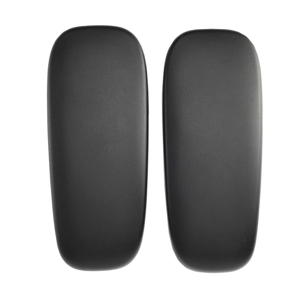 Arm Pads Caps Replacement for Humanscale Smart Office Chair in Black/Grey Color 1 Set (2pcs) (Black)