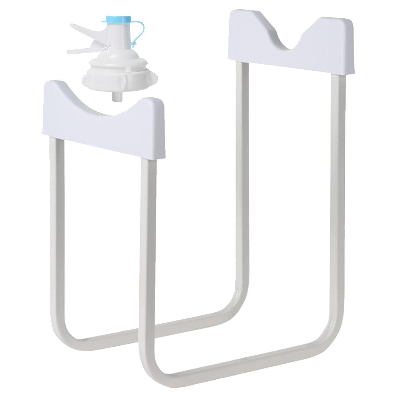 Support de distributeur d'eau pour bouteille de 3 à 5 gallons – Suppoort en fer robuste pour bouteilles non filetées de 55 mm, support d'eau de comptoir résistant à la rouille pour le camping