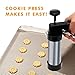 Stainless Steel Cookies Press, Cookies Press for Baking,Cookie Press Gun Kit with 13 Cookie Discs and 8 Piping Tips for DIY cake Maker Decorating Baking Supplies