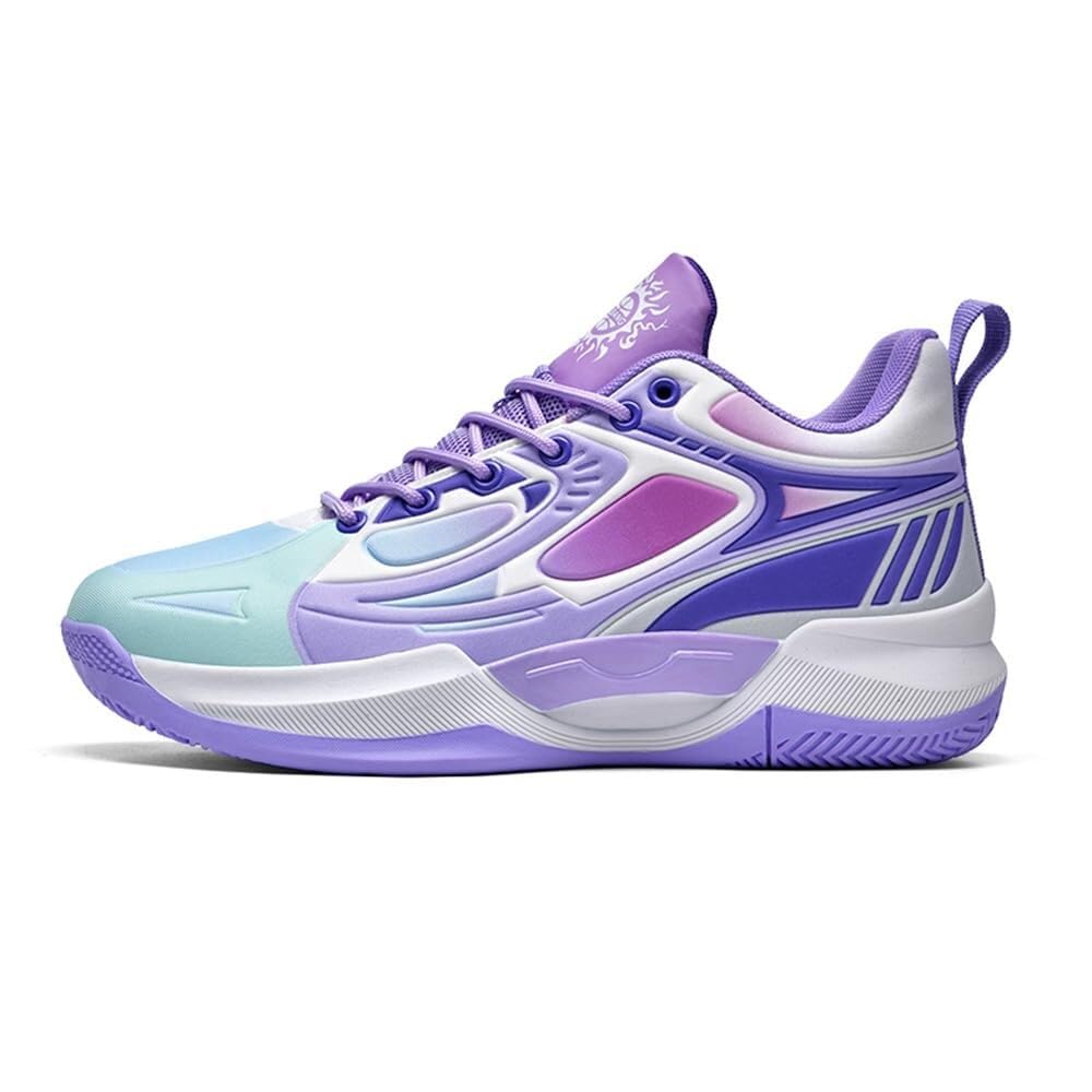 Zapatillas de Baloncesto Informales Unisex, Antideslizantes, Resistentes al Desgaste, con Suelo Cemento, for jóvenes, for Entrenamiento Deportivo Aire Libre Zapatos para Caminar