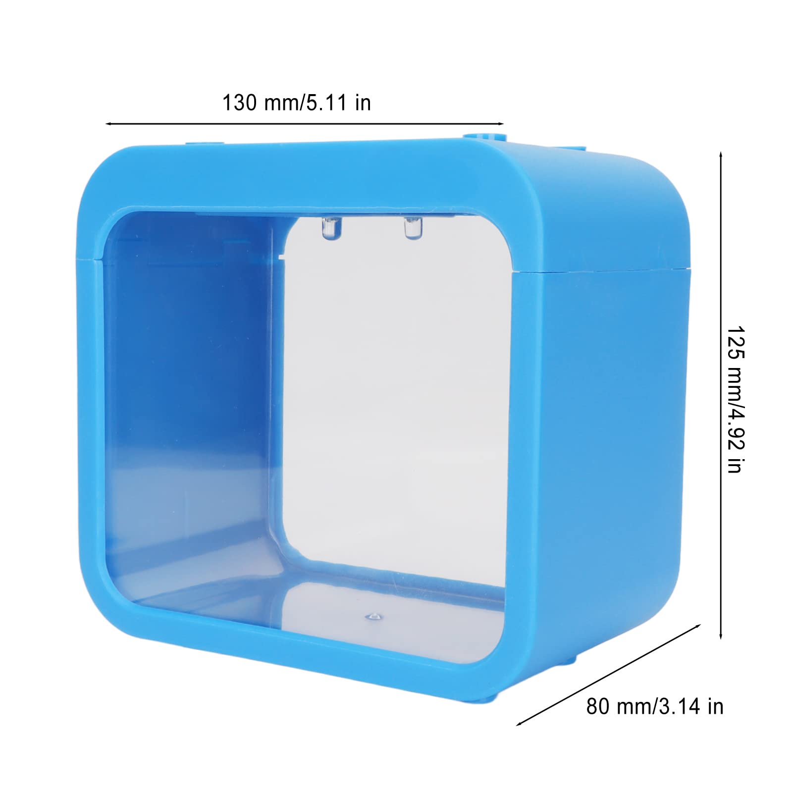 Qcwwy Tanque de Peces de Acuario, Pecera Desmontable Betta Mini Pecera Fácil de Operar LED Luz Nocturna Contenedor de Peces para Acuario Plantas de Interior Pecera Betta para