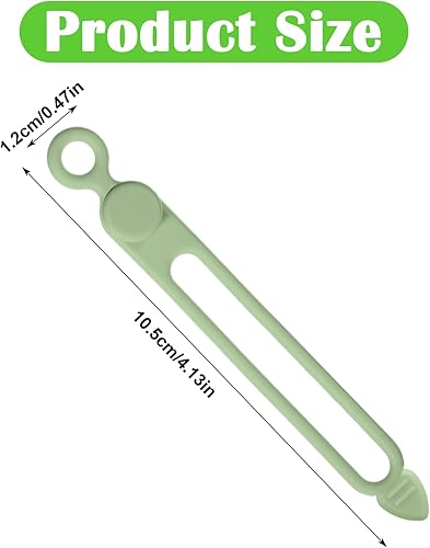 Miniatura 2 de 35 correas de silicona para cables, organizador de cables para empaquetar auriculares, teléfonos, cargadores de computadora, cables reutilizables,