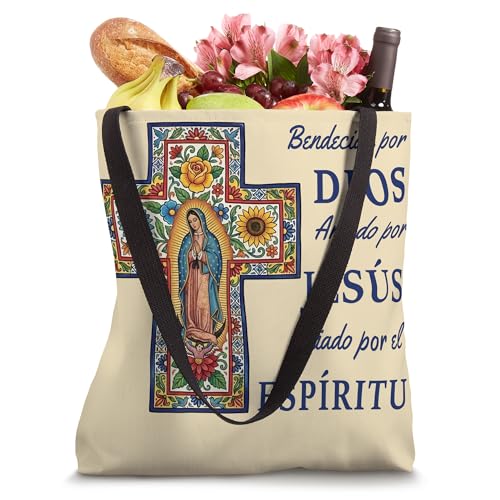 Bolso Tote Nuestra Señora de Guadalupe en Español miniatura 4